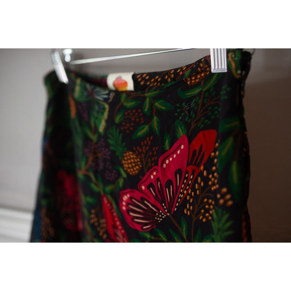 Anthropologie Farm Rio Garden Tiered Maxi Skirt XS FLAW - Picture 3 of 5